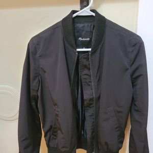 Madewell black bomber jacket